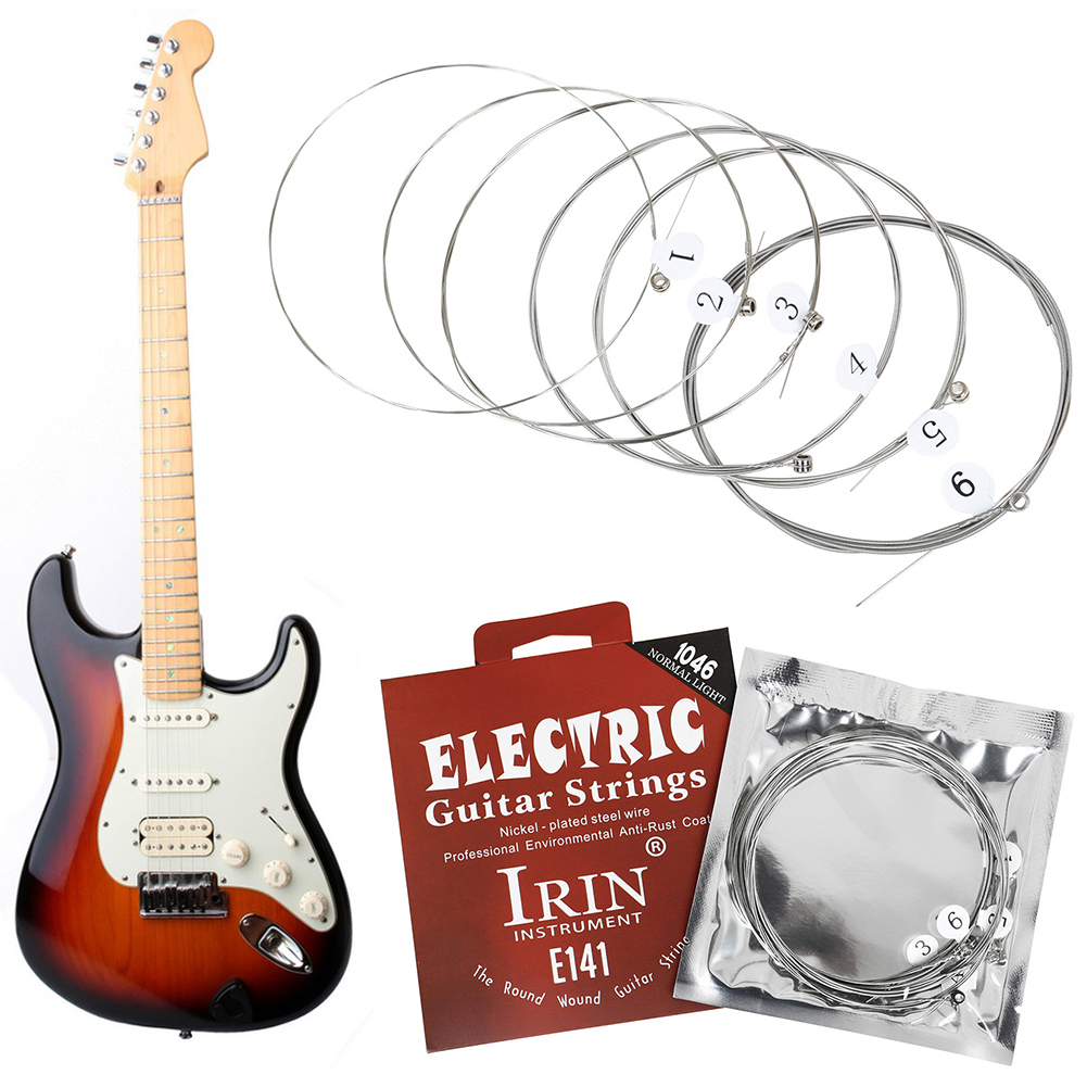 Musical Instrument Strings - Set Senar Gitar Elektrik Logam, Senar