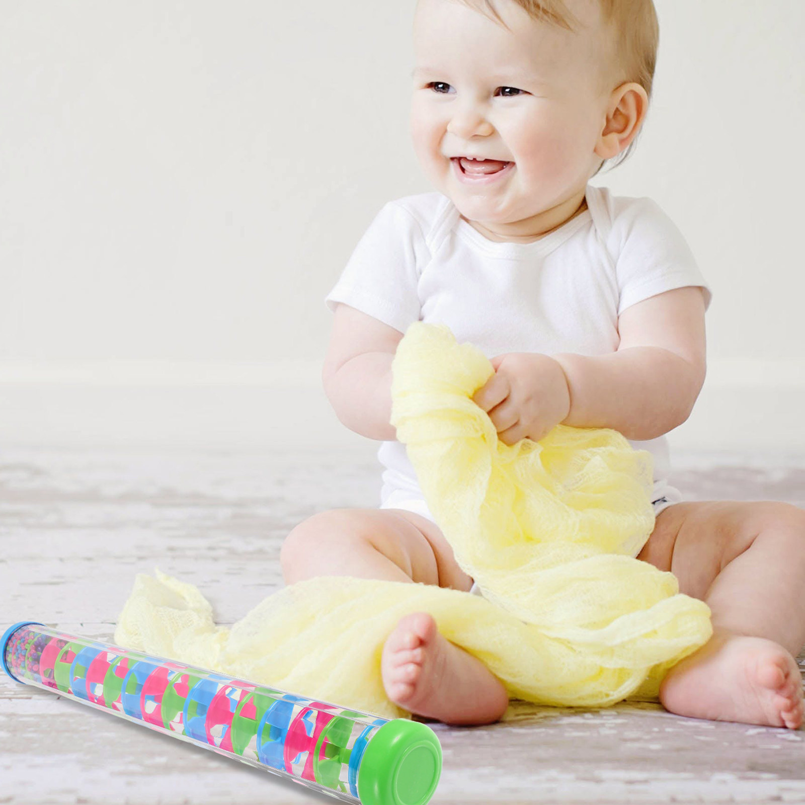 Musical Instrument For Babies - 2 Buah Tongkat Hujan Spiral Alat