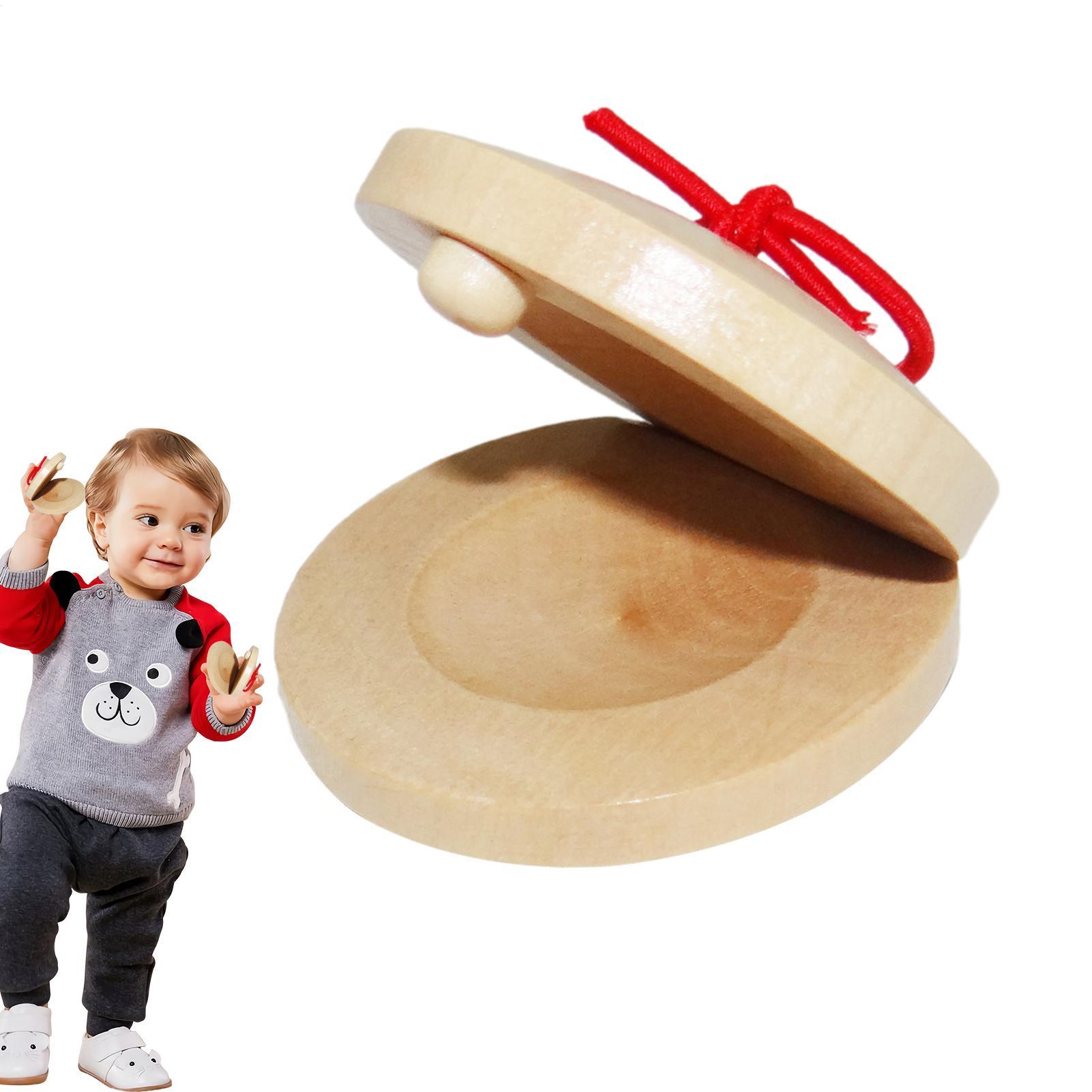 Kastanet Kayu Alat Musik Anak- - Musical Instrument For Babies ulasan dan harga