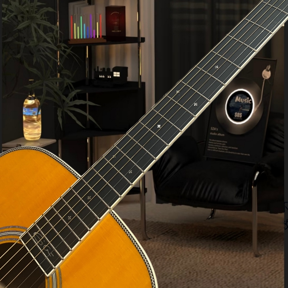 Gitar Akustik Kuning Buatan Ta - Musical Instrument Strings ulasan dan harga