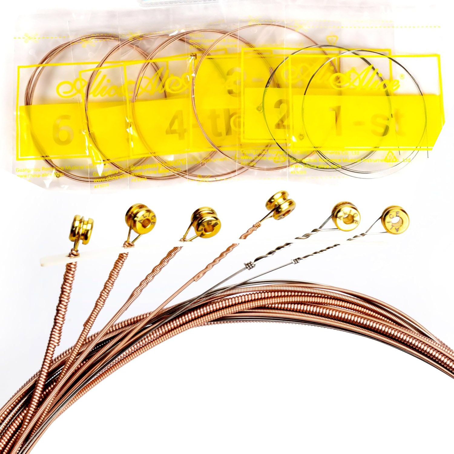 Set 2/6 Buah Senar Gitar Akust - Musical Instrument Strings ulasan dan harga