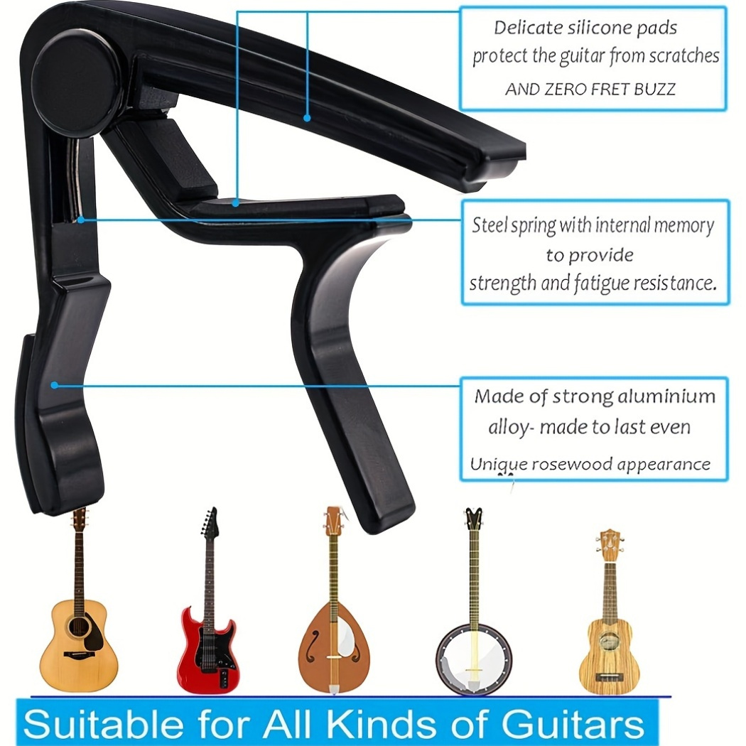 Capo Gitar Quick Change Black  - Acoustic Guitar Dreadnought ulasan dan harga