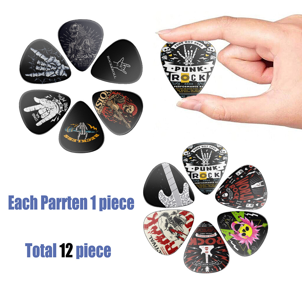 12 Buah Pick Gitar 0.46Mm 0.71 - Acoustic Guitar Dreadnought ulasan dan harga