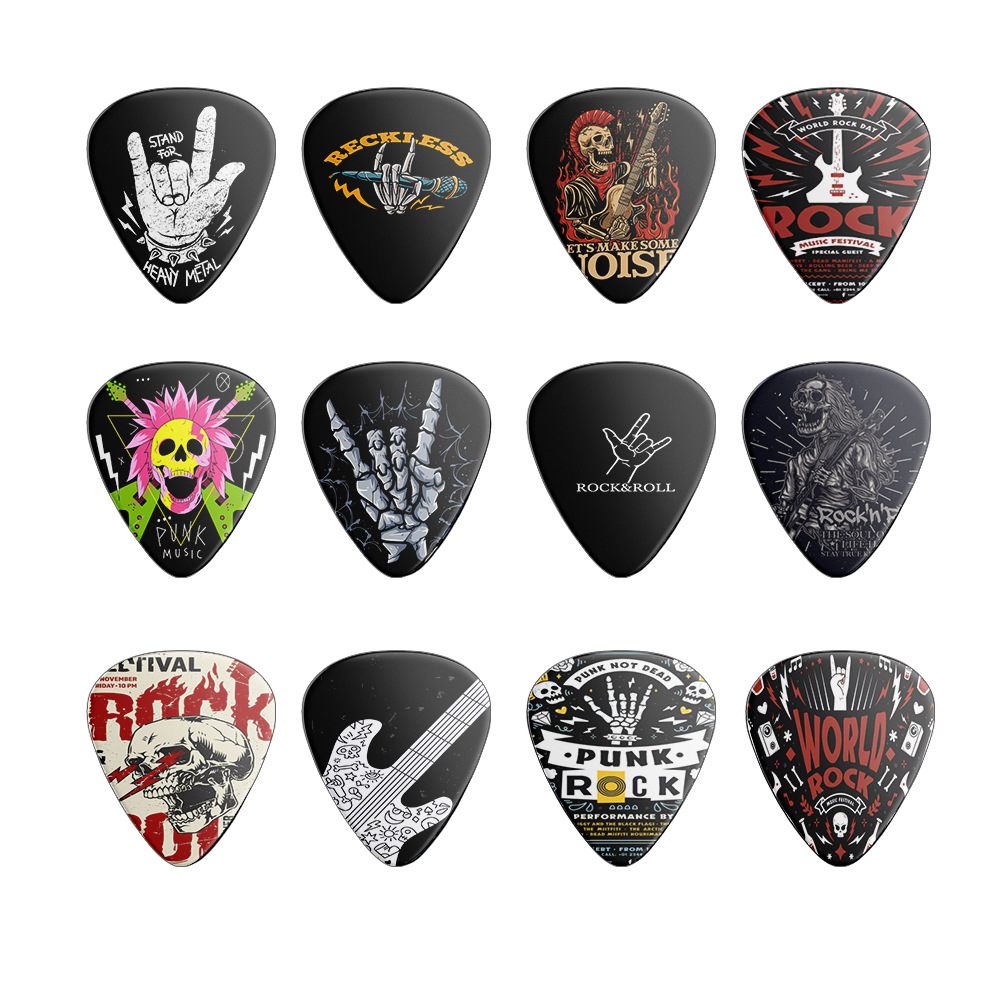 12 Buah Pick Gitar 0.46Mm 0.71 - Acoustic Guitar Dreadnought ulasan dan harga