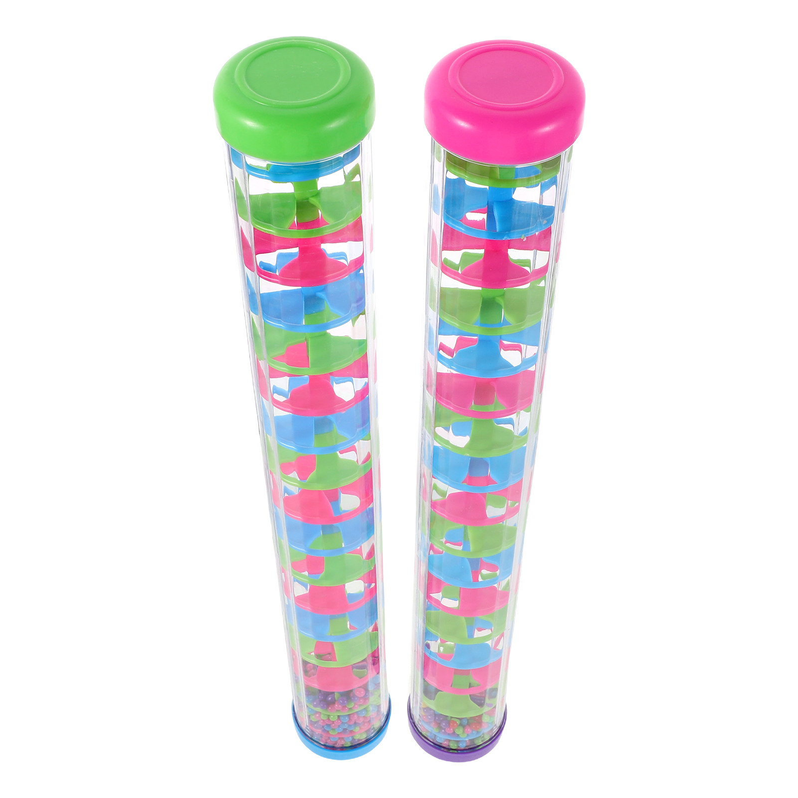 2 Buah Tongkat Hujan Spiral Al - Musical Instrument For Babies ulasan dan harga